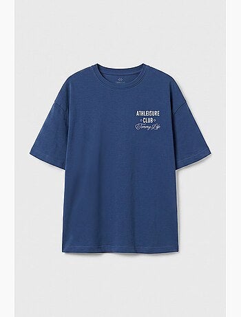 T-shirt de algodão e elastano tommy