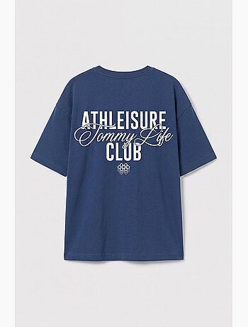 T-shirt de algodão e elastano tommy