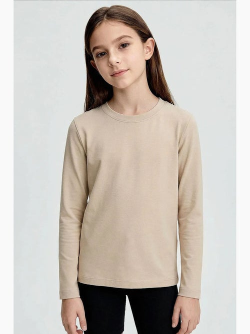 T-shirt de algodão e elastano tommy - Kiabi