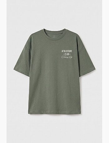 T-shirt de algodão e elastano tommy