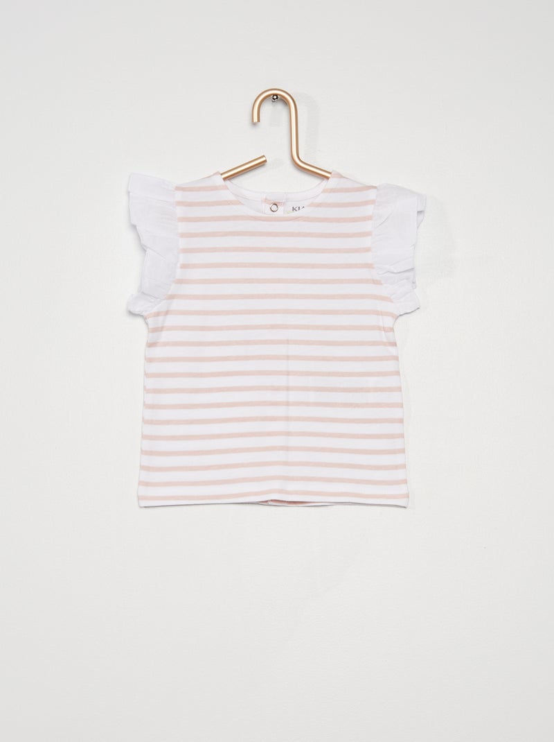 T-shirt de algodão estampada ROSA - Kiabi