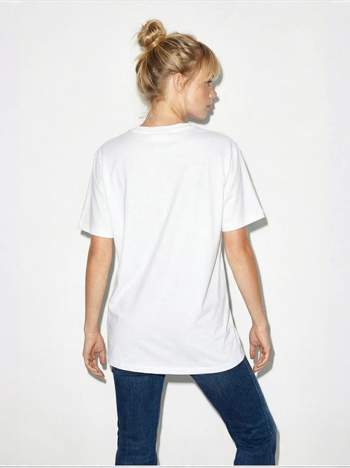 T-shirt de algodão feminina lucci - Kiabi