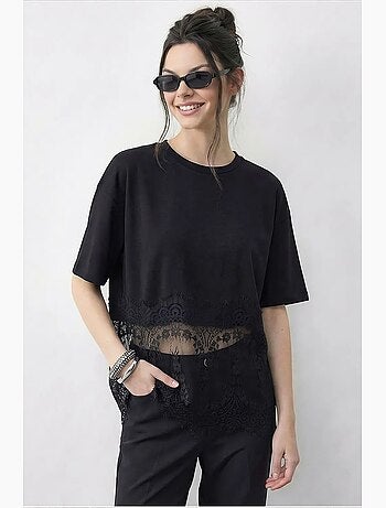 T-shirt de algodão feminina lucci