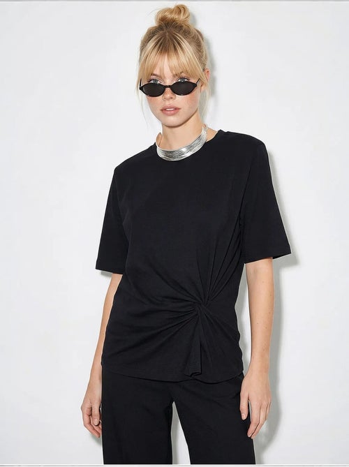 T-shirt de algodão feminina lucci - Kiabi