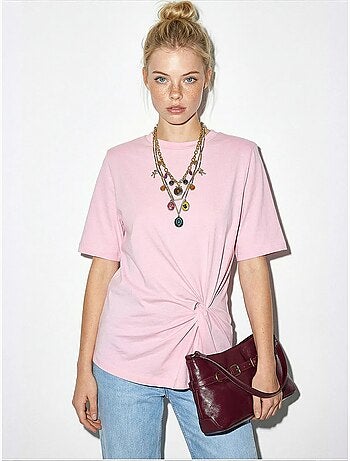 T-shirt de algodão feminina lucci