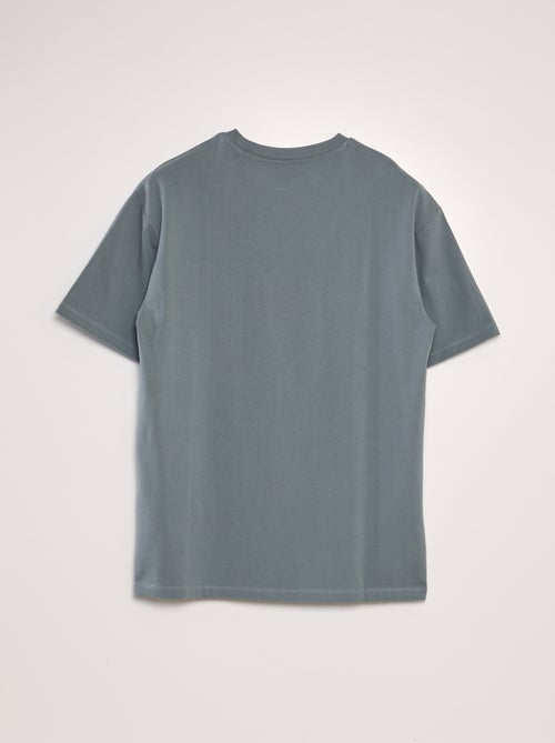 T-shirt de algodão lisa - Kiabi