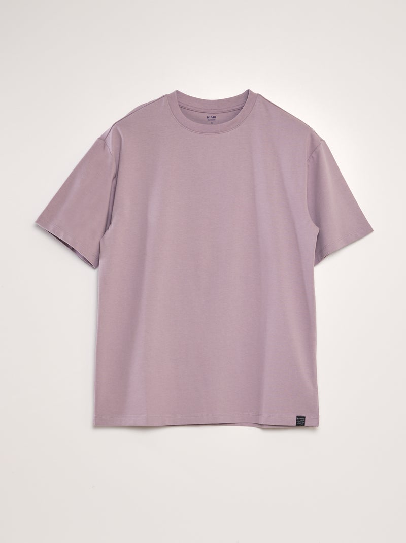 T-shirt de algodão lisa VIOLETA - Kiabi