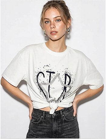 T-shirt de algodão lucci