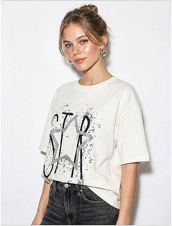 T-shirt de algodão lucci