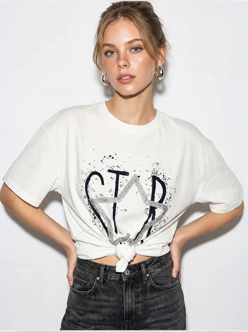 T-shirt de algodão lucci - Kiabi T-shirt de algodão lucci - Kiabi