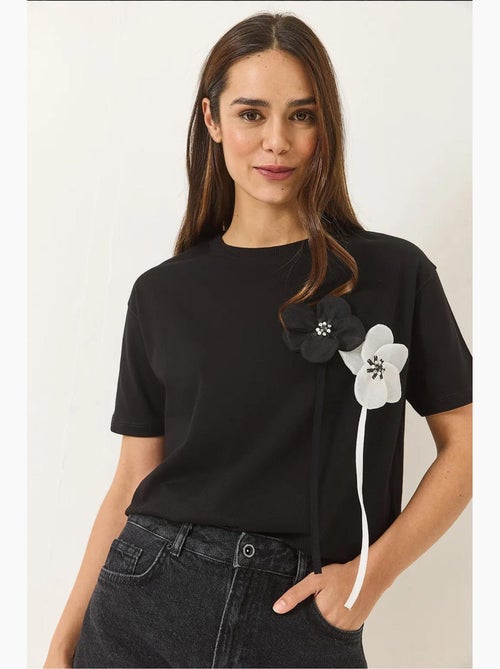 T-shirt de algodão manga curta accessory lucci - Kiabi