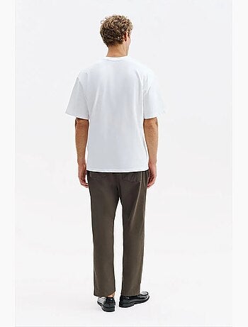 T-shirt de algodão masculina giesto