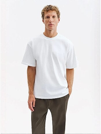 T-shirt de algodão masculina giesto