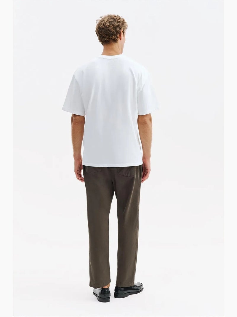 T-shirt de algodão masculina giesto Branco - Kiabi