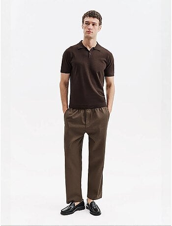 T-shirt de algodão masculina giesto