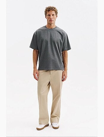 T-shirt de algodão masculina giesto