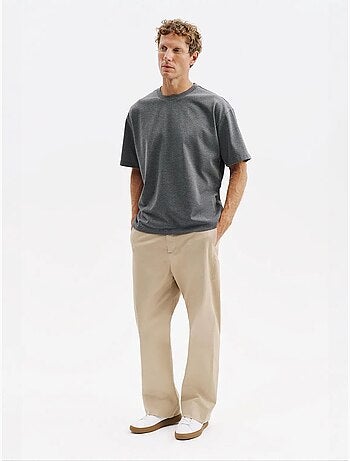 T-shirt de algodão masculina giesto
