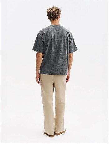 T-shirt de algodão masculina giesto