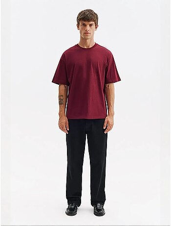 T-shirt de algodão masculina giesto