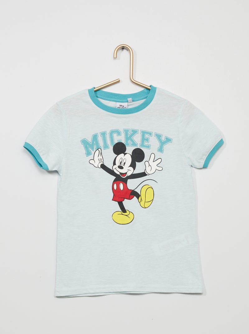 T-shirt de algodão 'Mickey' AZUL - Kiabi