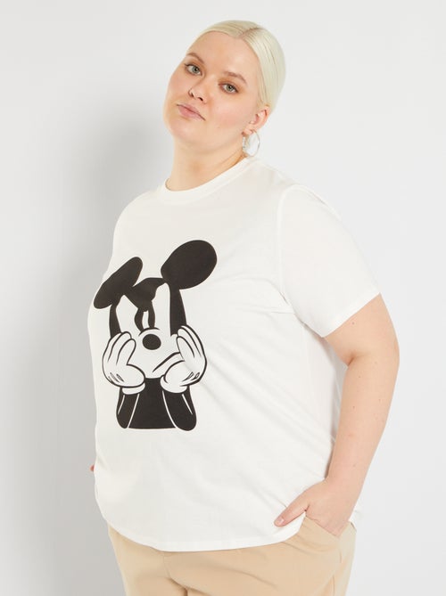T-shirt de algodão 'Mickey' - Kiabi