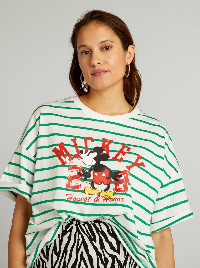 T-shirt de algodão 'Mickey' da 'Disney' BRANCO - Kiabi