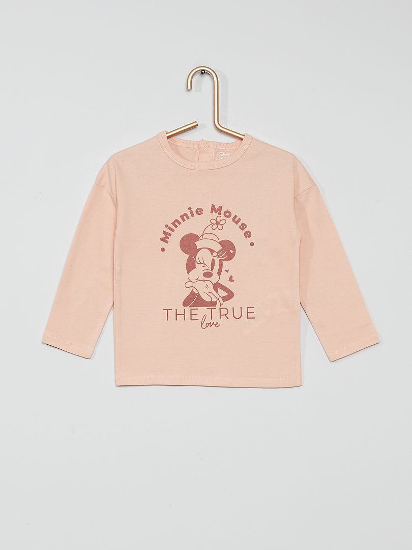 T-shirt de algodão 'Minnie' ROSA - Kiabi