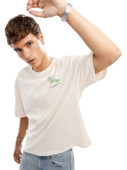 T-shirt de algodão orgânico de manga curta para homem - Kiabi T-shirt de algodão orgânico de manga curta para homem - Kiabi