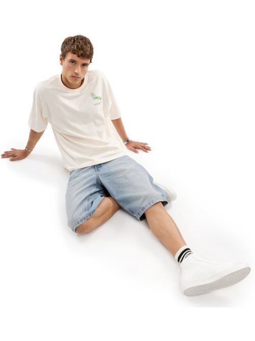 T-shirt de algodão orgânico de manga curta para homem - Kiabi T-shirt de algodão orgânico de manga curta para homem - Kiabi