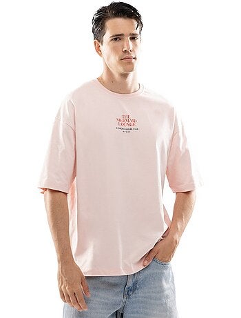T-shirt de algodão orgânico de manga curta para homem