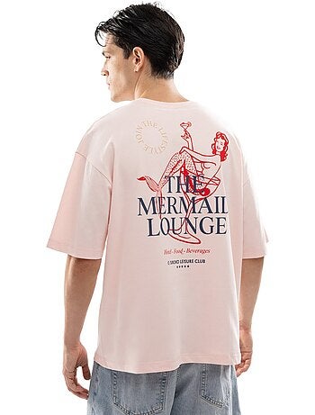 T-shirt de algodão orgânico de manga curta para homem