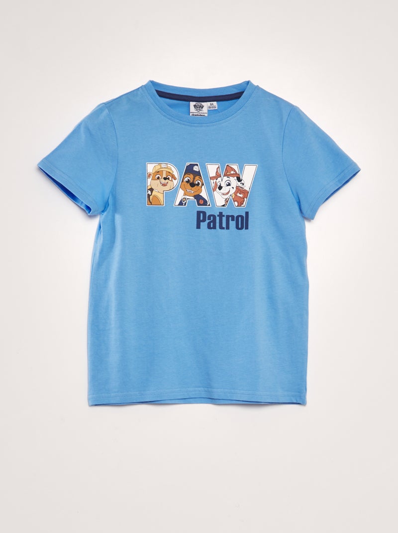T-shirt de algodão 'Patrulha Pata' AZUL - Kiabi