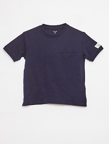 T-shirt de algodão piqué