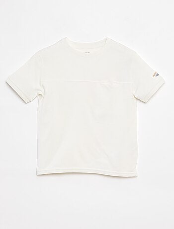 T-shirt de algodão piqué