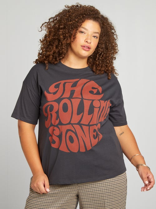 T-shirt de algodão 'The Rolling Stones' - Kiabi