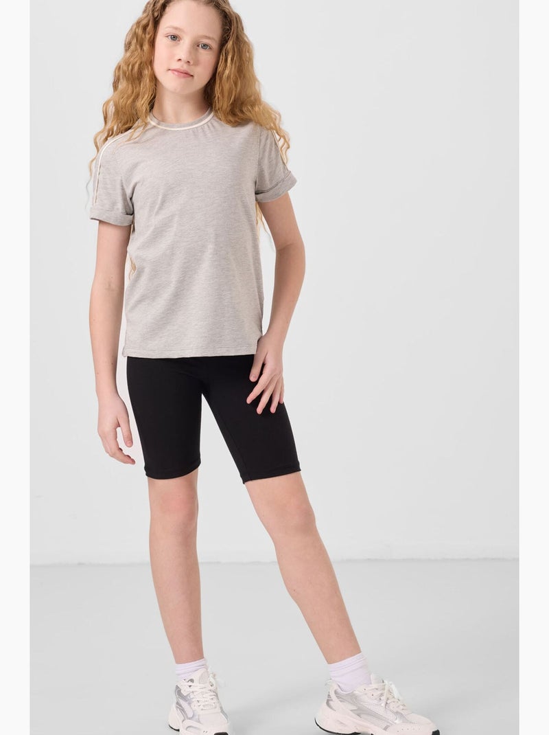 T-shirt de algodão tommy Cinza claro - Kiabi