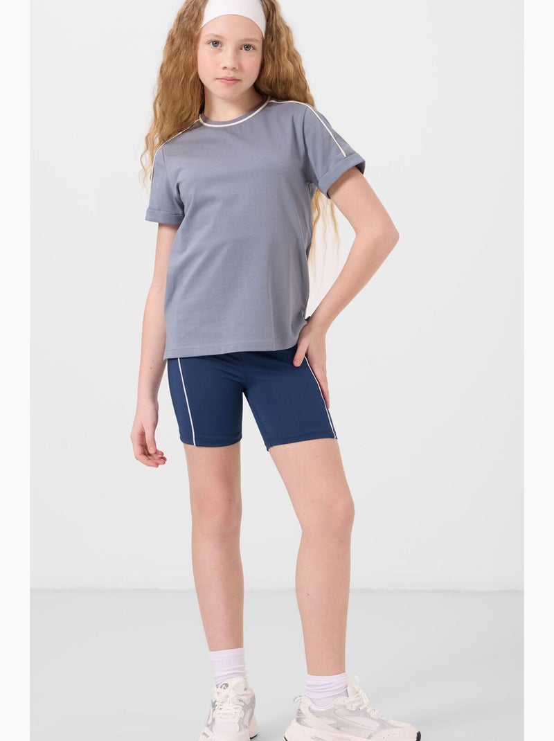 T-shirt de algodão tommy Cinza - Kiabi
