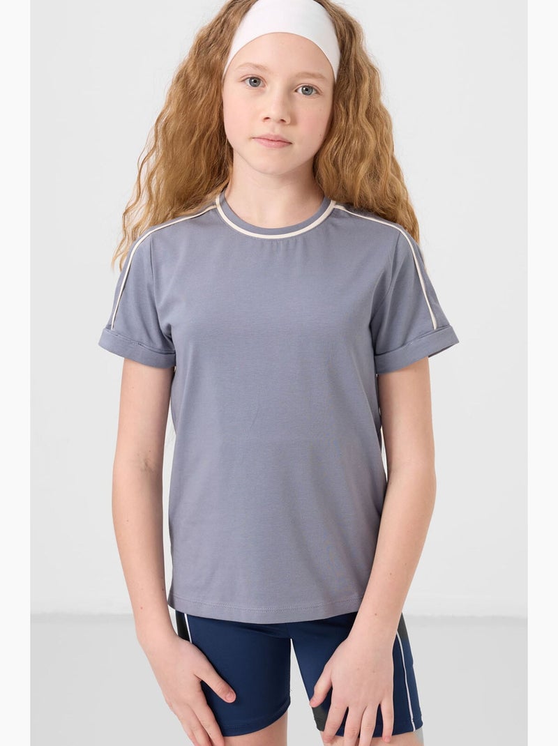 T-shirt de algodão tommy Cinza - Kiabi