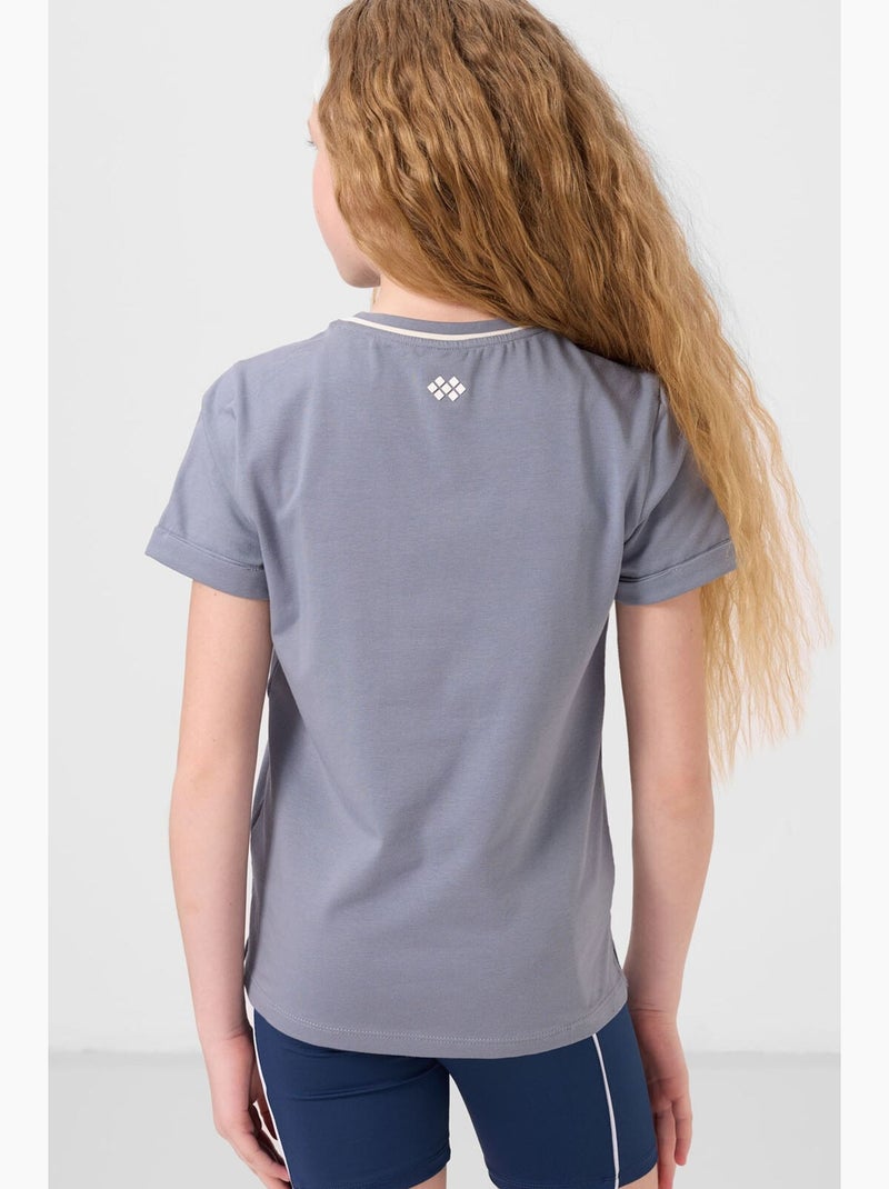 T-shirt de algodão tommy Cinza - Kiabi