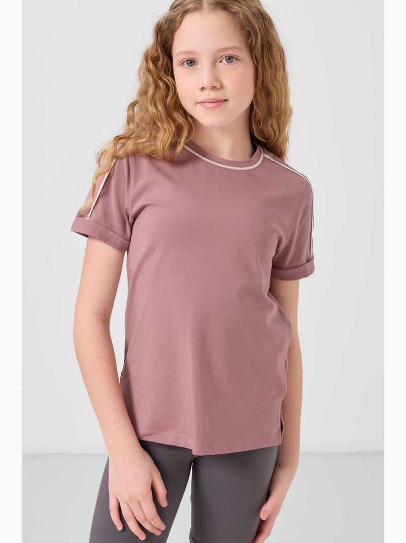 T-shirt de algodão tommy Malva - Kiabi