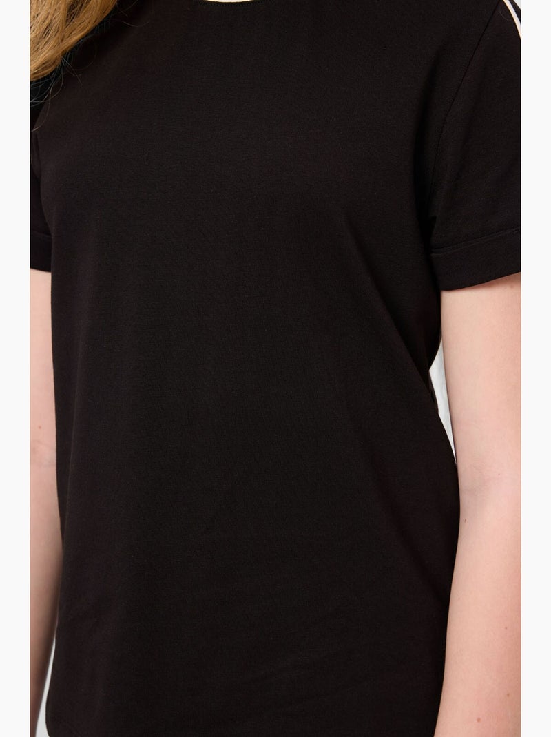 T-shirt de algodão tommy Preto - Kiabi