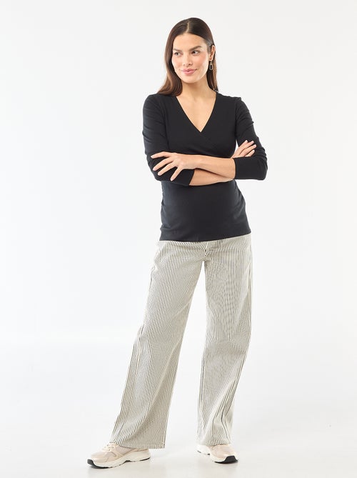 T-shirt de amamentação canelado - Kiabi