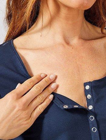 T-shirt de amamentação com abertura à frente - Kiabi