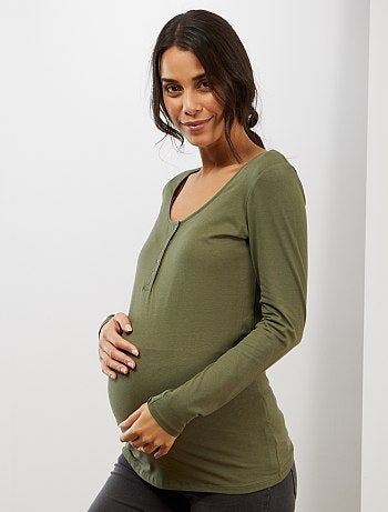 T-shirt de amamentação com abertura à frente - Kiabi