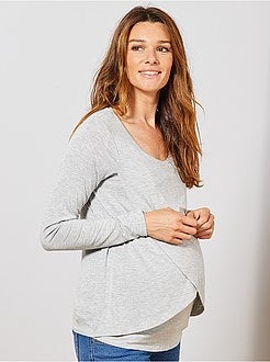 T-shirt de amamentação com abertura à frente - Kiabi