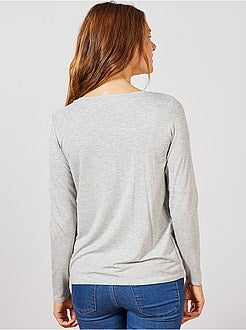 T-shirt de amamentação com abertura à frente - Kiabi