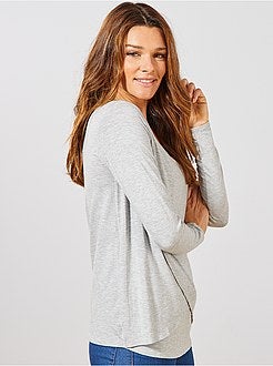 T-shirt de amamentação com abertura à frente - Kiabi