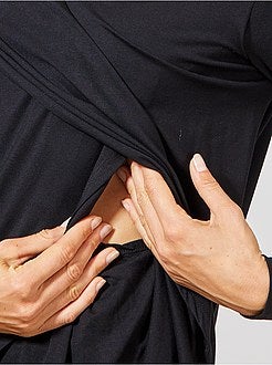 T-shirt de amamentação com abertura à frente - Kiabi