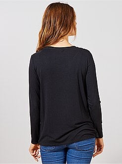 T-shirt de amamentação com abertura à frente - Kiabi