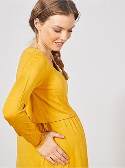 T-shirt de amamentação com efeito 2 em 1 - Kiabi